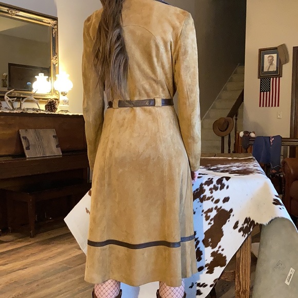 Vintage Jackets & Blazers - Vintage suede and Leather Trim Jacket
